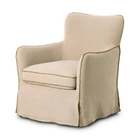 Della Slipcover Swivel Chair