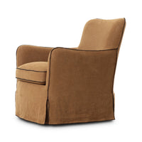 Della Slipcover Swivel Chair