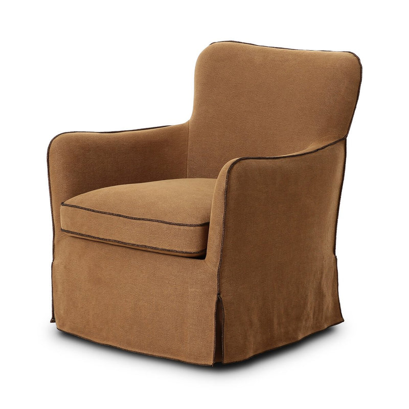 Della Slipcover Swivel Chair