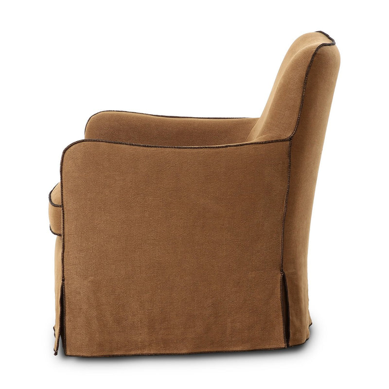 Della Slipcover Swivel Chair