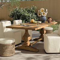 Novell Outdoor Dining Table 86"