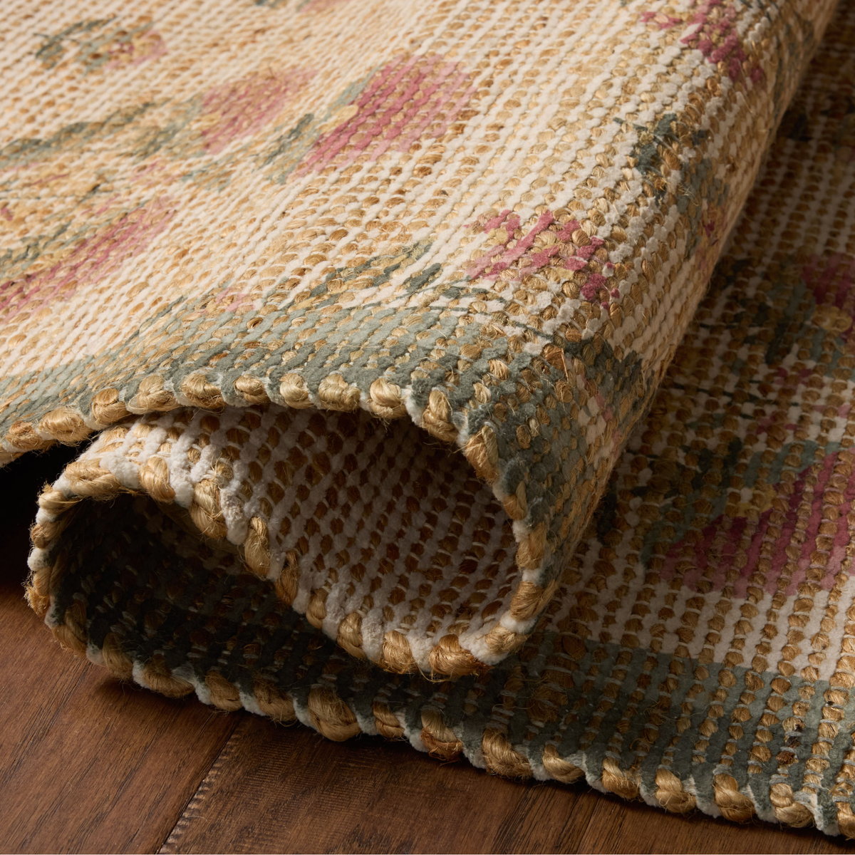 Rue (Chris Loves Julia × Loloi) RUE-01 Rug [Sage/Blush]