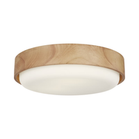 Aurelle 18" Honey Wood Flush Mount