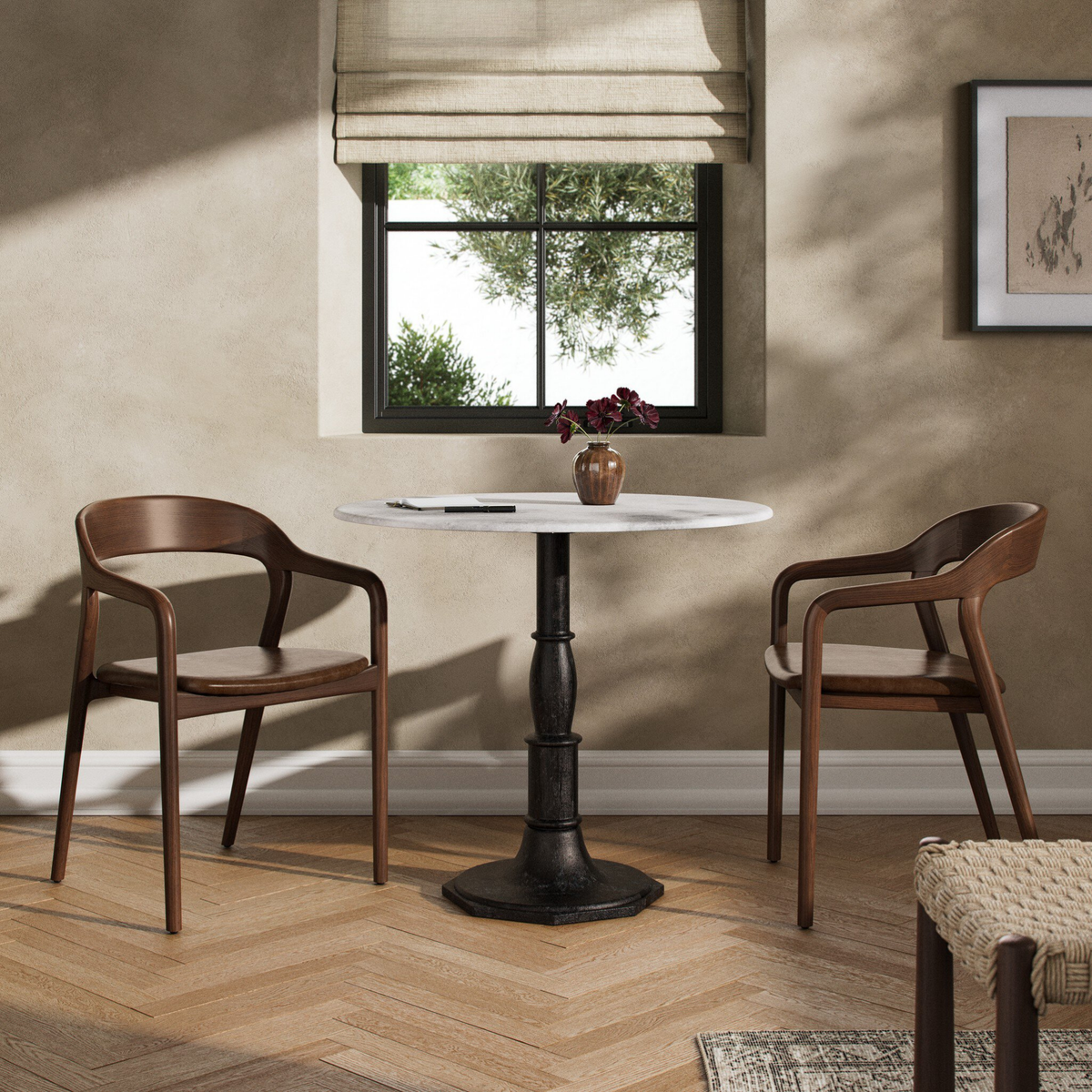 Lucy 36" Bistro Table w/ Marble Top