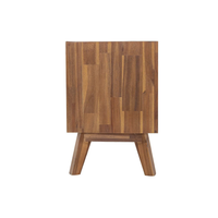Gia 2-Drawer Nightstand [Warm Pecan]