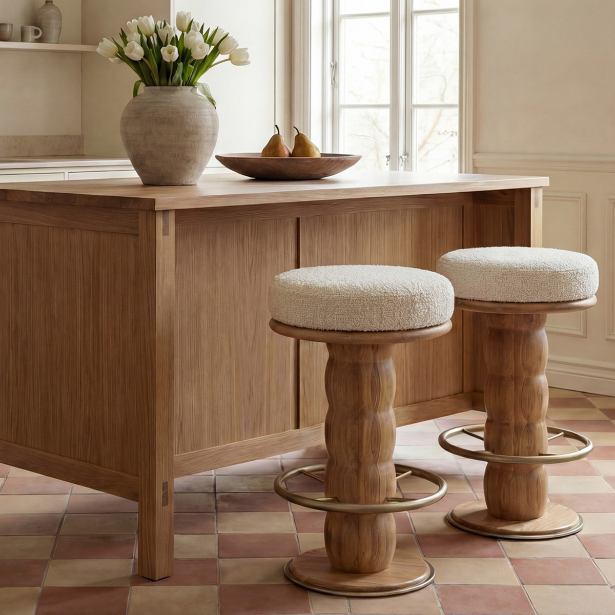 Nikolas Swivel Counter Stool