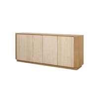 Serrin Wooden Sideboard /w Travertine