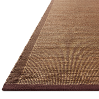 Gertrude (Amber Lewis × Loloi) GRT-01 Rug [Natural/Plum]