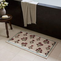 Clove CLO-02 (Chris Loves Julia × Loloi) Bath Mat [Ivory/Plum]
