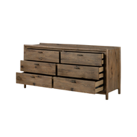 Glenview 6-Drawer Dresser [Weathered Oak]