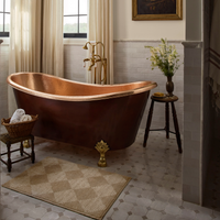 Lawrence (Chris Loves Julia × Loloi) LAW-01 Bath Mat [Sand/Ivory]