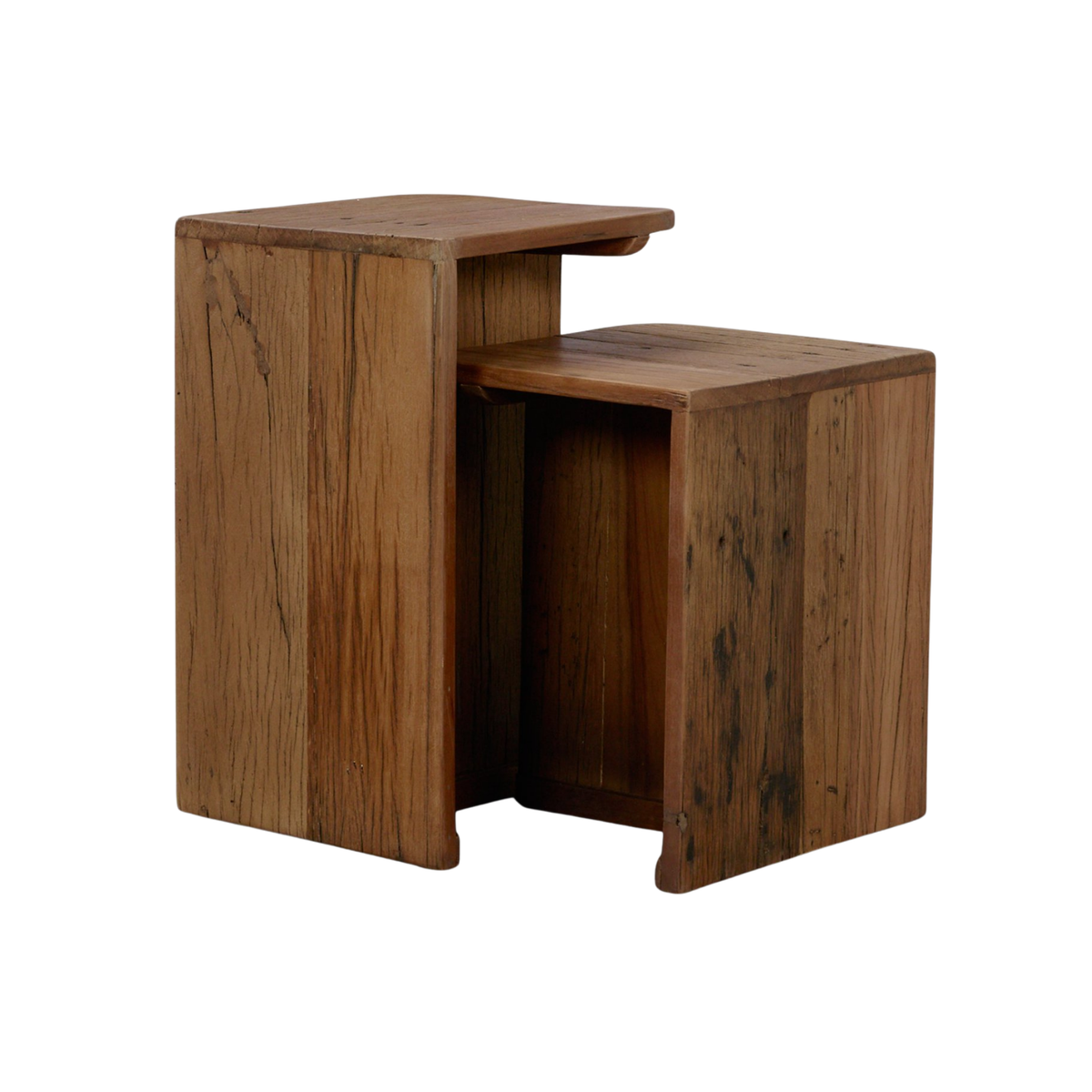 Lucan Reclaimed Wood Nesting End Table Set