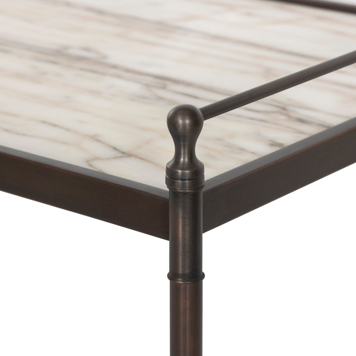 Eisen Nightstand [Striated Marble]