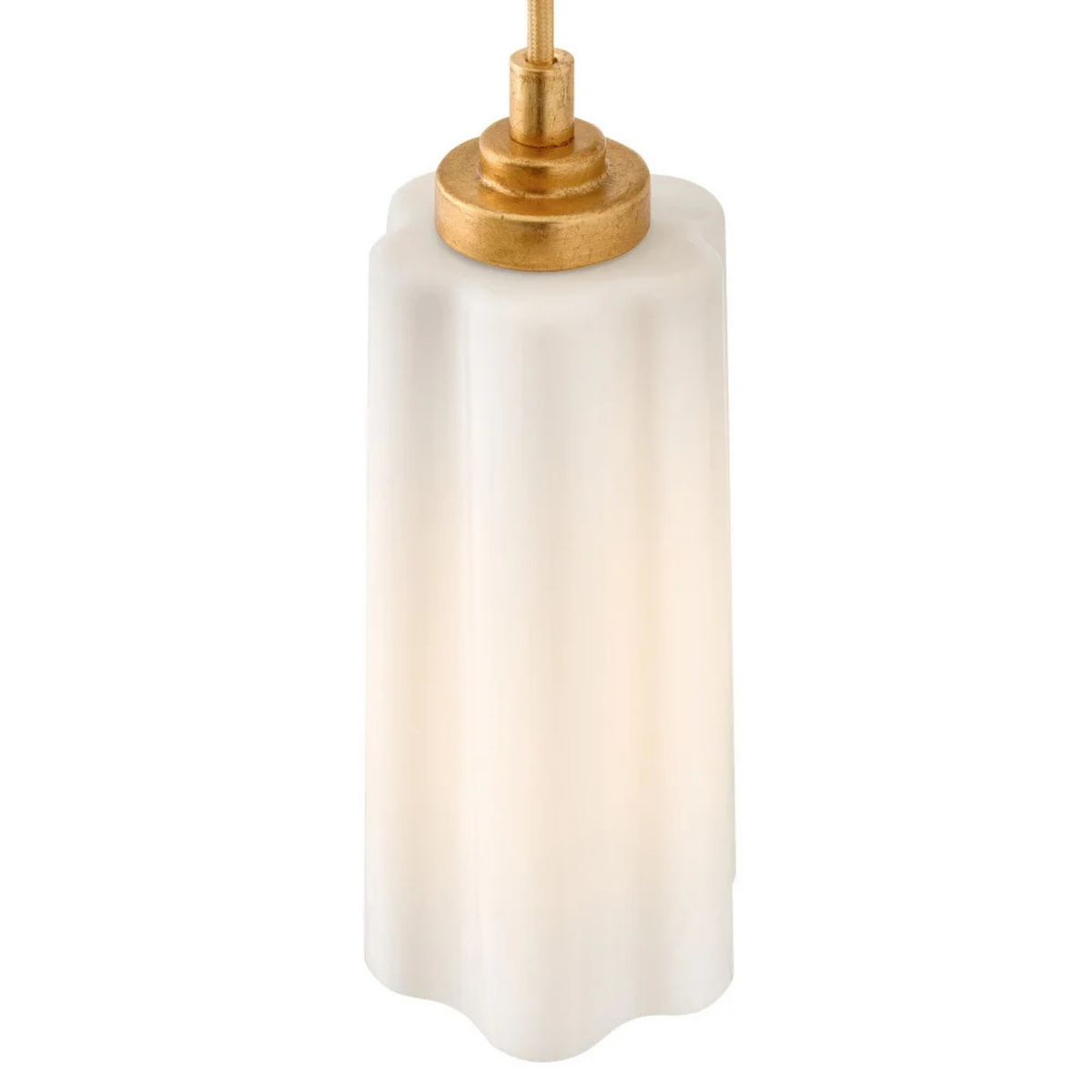 Honey 5.25" Scalloped Pendant