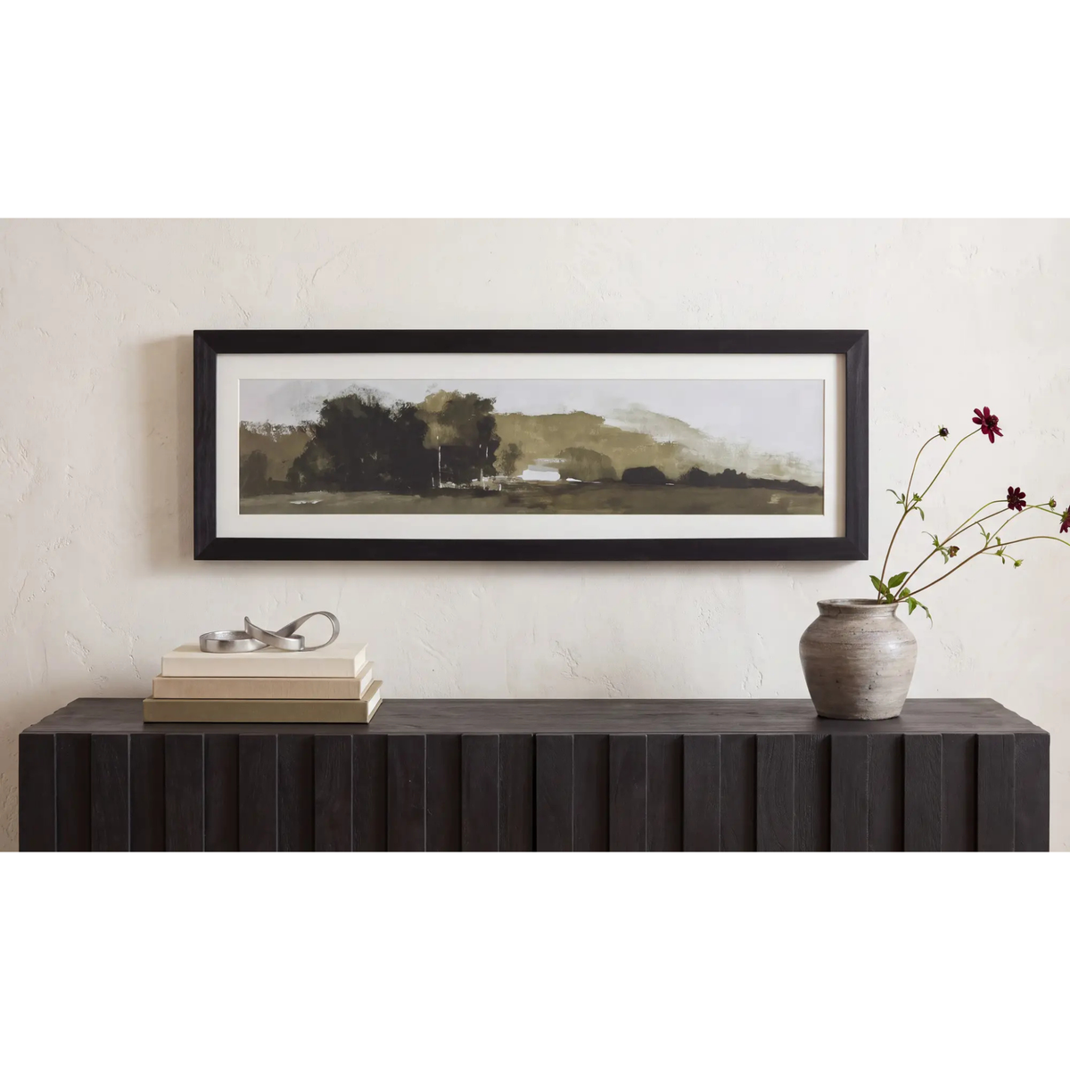 Highland Framed Print in Glass [24"W x 8"H]