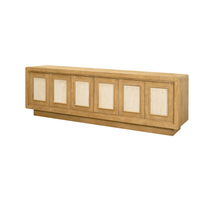 Valterra 6-Door Media Console /w Travertine