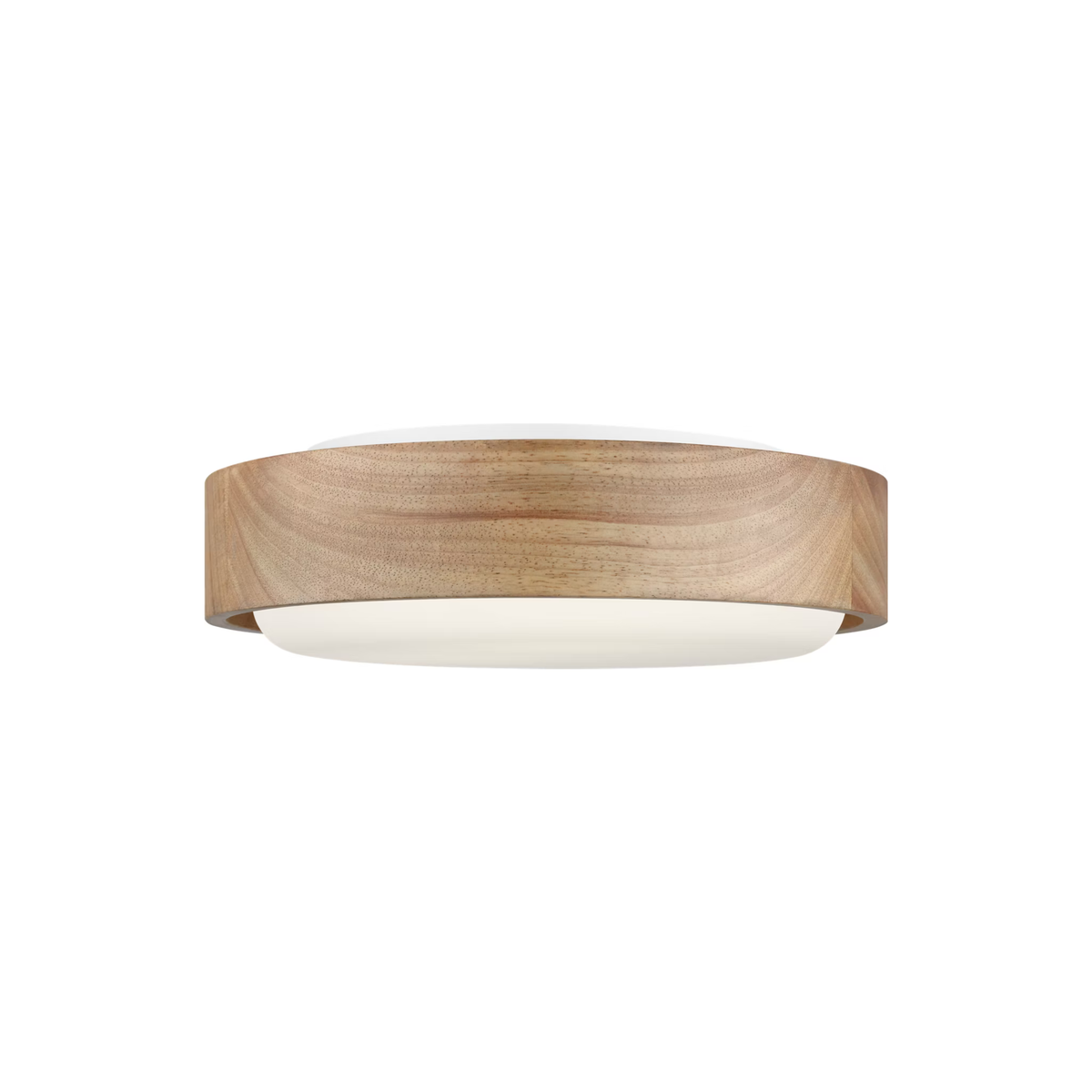Aurelle 13" Honey Wood Flush Mount