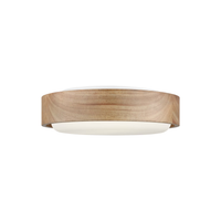 Aurelle 13" Honey Wood Flush Mount
