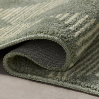 Lawrence (Chris Loves Julia × Loloi) LAW-01 Bath Mat [Mist/Ivory]