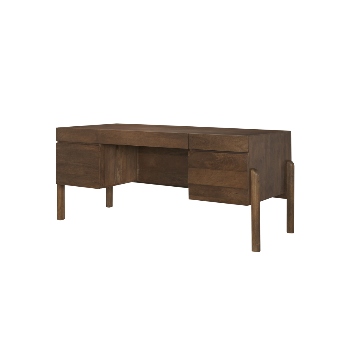 Trellyn Desk [/w Carved Woven Wood Front]