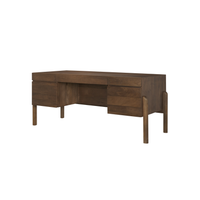 Trellyn Desk [/w Carved Woven Wood Front]