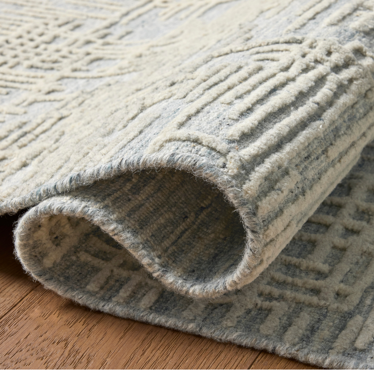 Woodriff WDR-01 Rug [Blue/Bone]