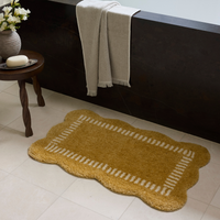 Valerie (Chris Loves Julia × Loloi) VLR-01 Bath Mat [Wheat/Ivory]