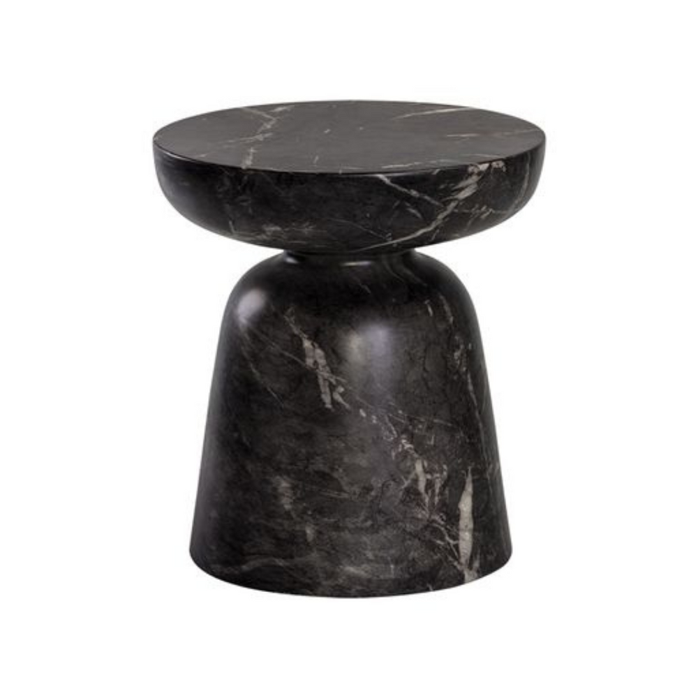Black Concrete Marble Look