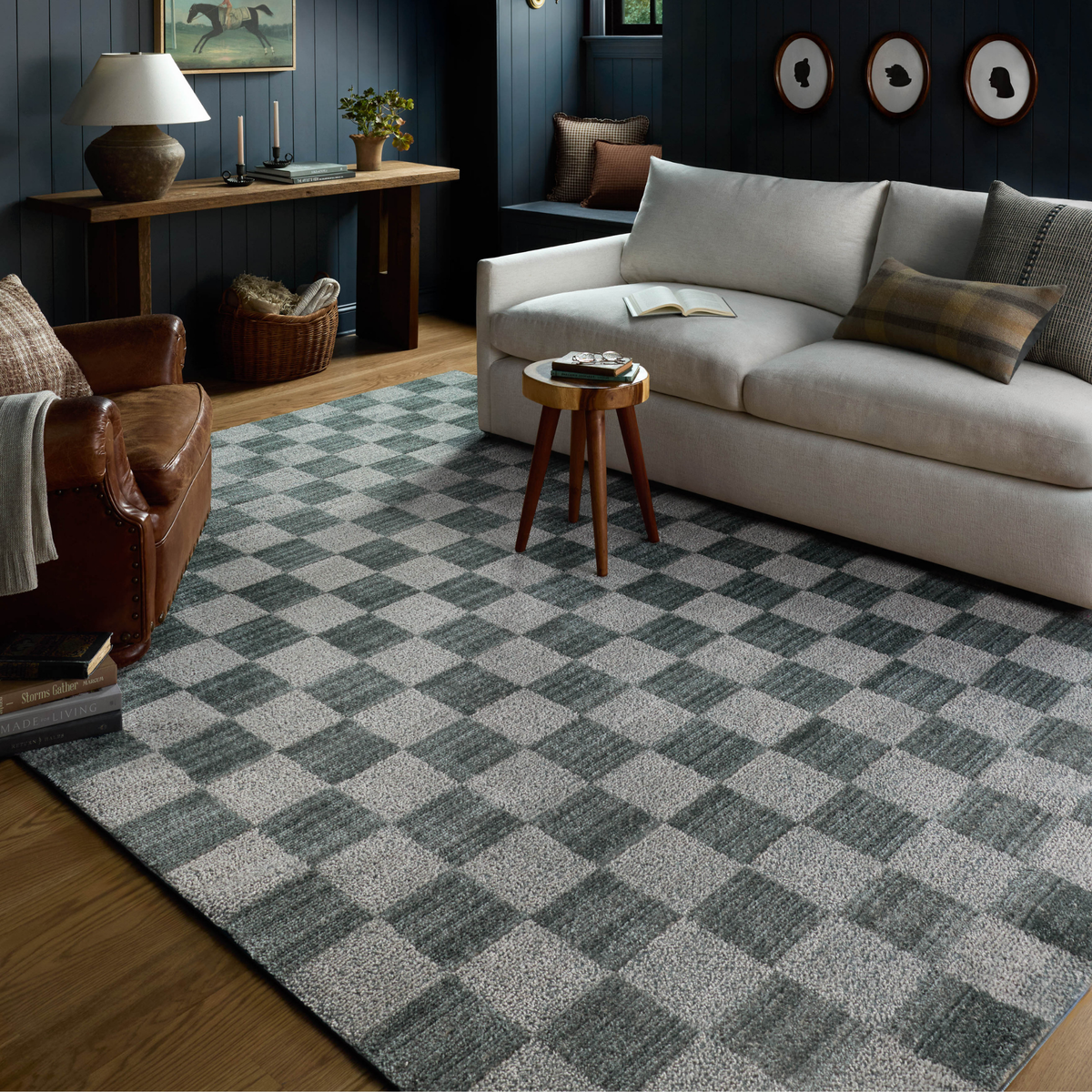Calvin CLV-01 (Chris Loves Julia × Loloi) Rug [Blue/Ivory]