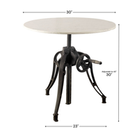 Emslie 30" Marble Top Dining Table
