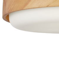 Aurelle 18" Honey Wood Flush Mount