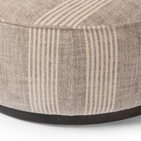 Sinclair Round Ottoman [Manchester Flint]
