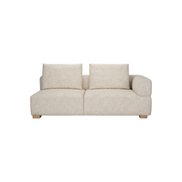 Warner 2-Piece Long Sofa [Beige]