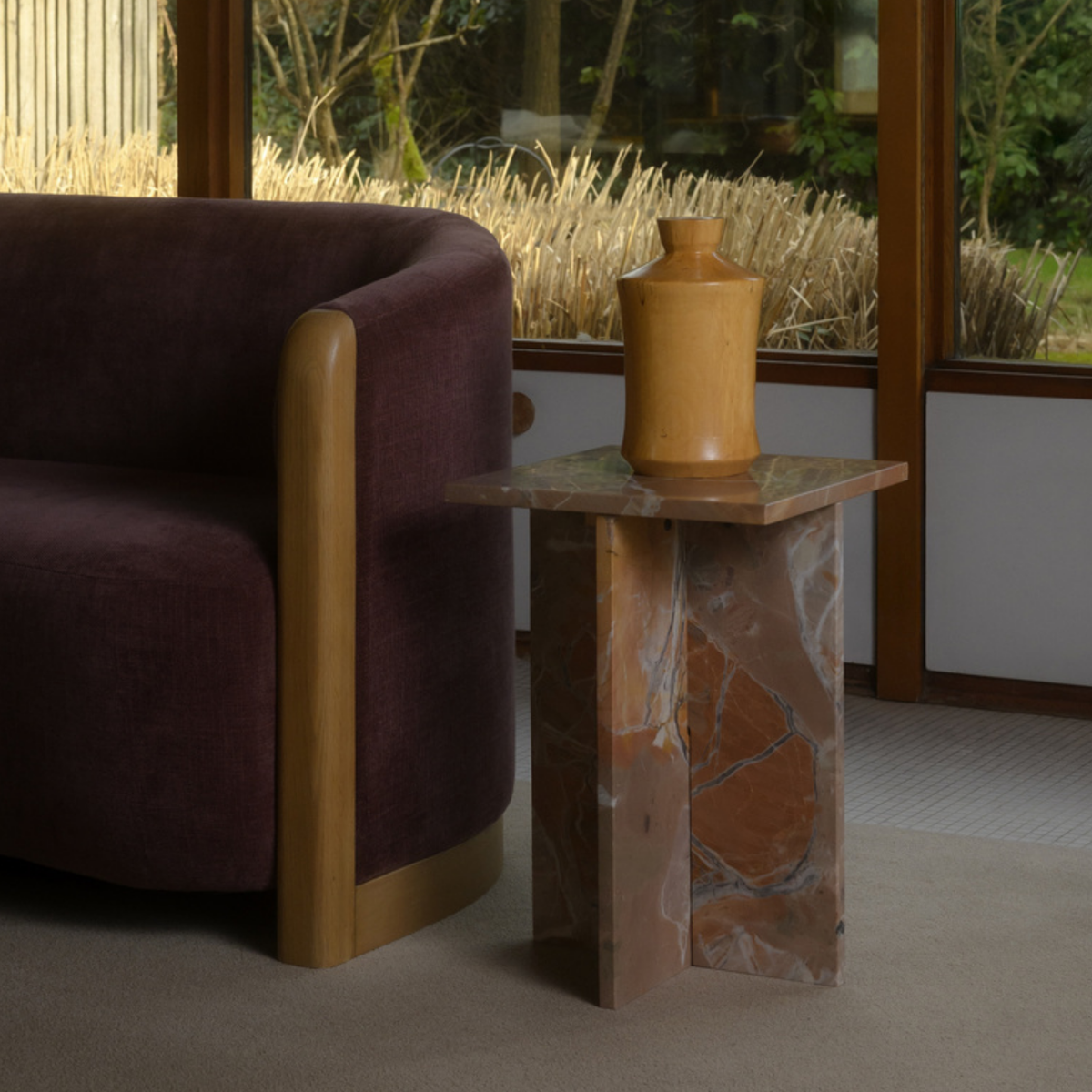 Beatrix Marble Accent Table