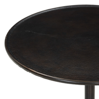 Marlow Matchstick Pedestal Table [Antique Rust]
