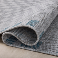 Topanga (Amber Lewis × Loloi) TOP-07 Indoor/Outdoor Rug [Silver/Blue]