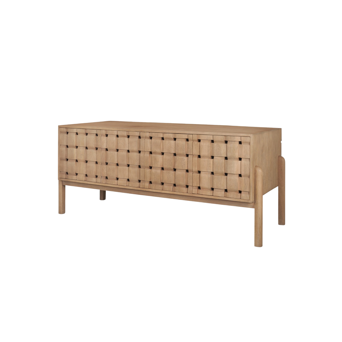 Trellyn Desk [/w Carved Woven Wood Front]