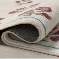 Clove CLO-02 (Chris Loves Julia × Loloi) Bath Mat [Ivory/Plum]