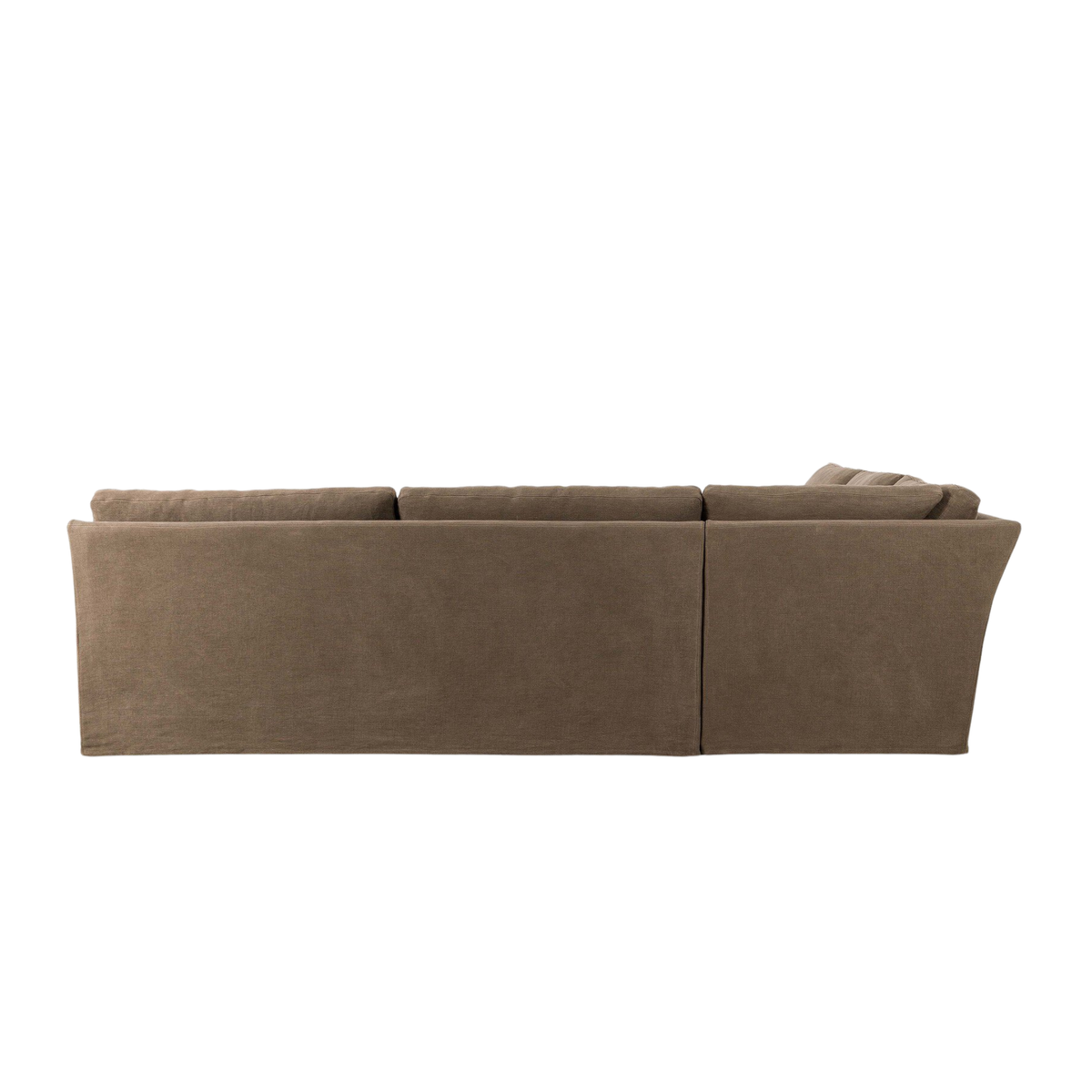 Monette Slipcover Corner Sectional [in Broadway Coffee]
