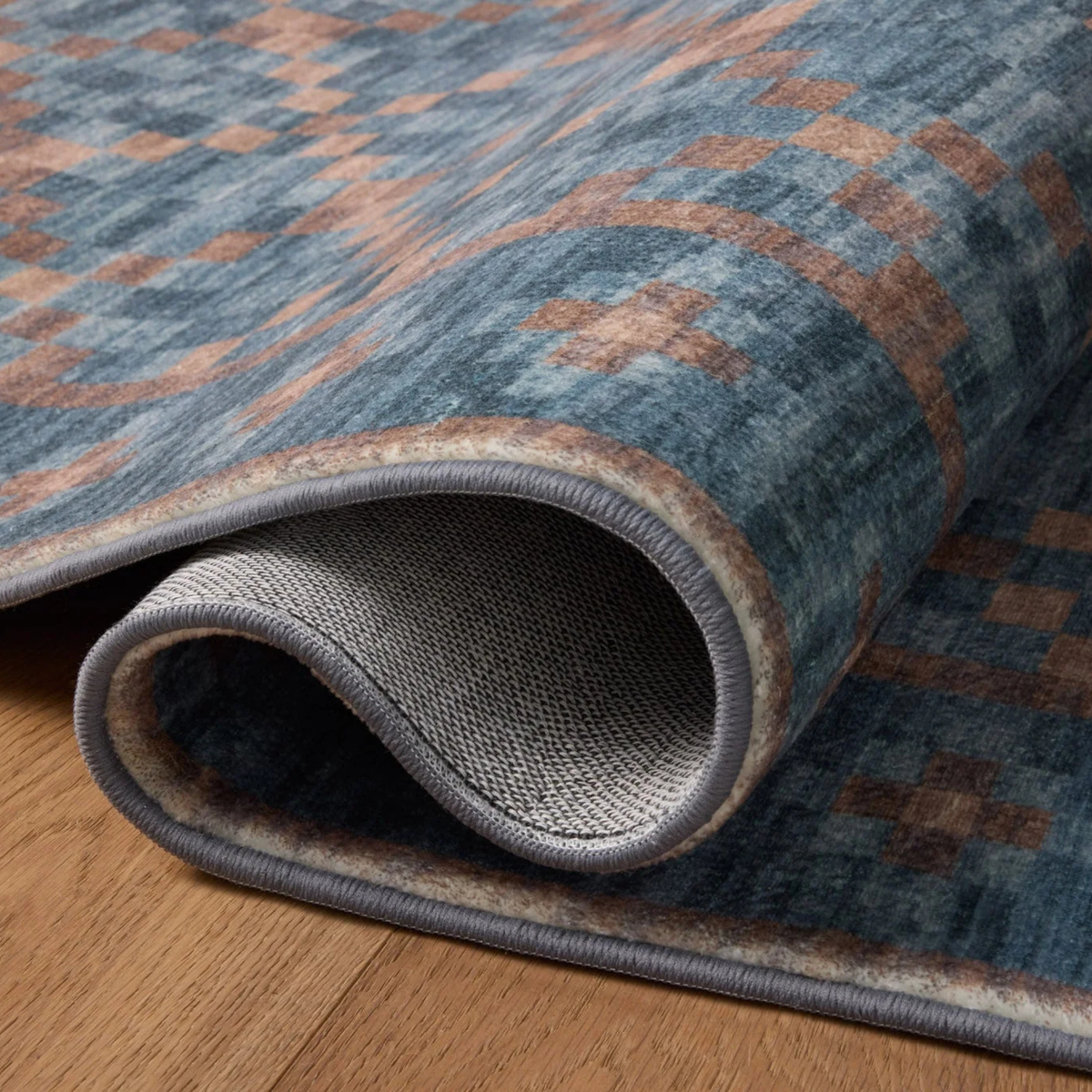 Bobby (Chris Loves Julia × Loloi) BOB-01 Rug [Ocean/Copper]