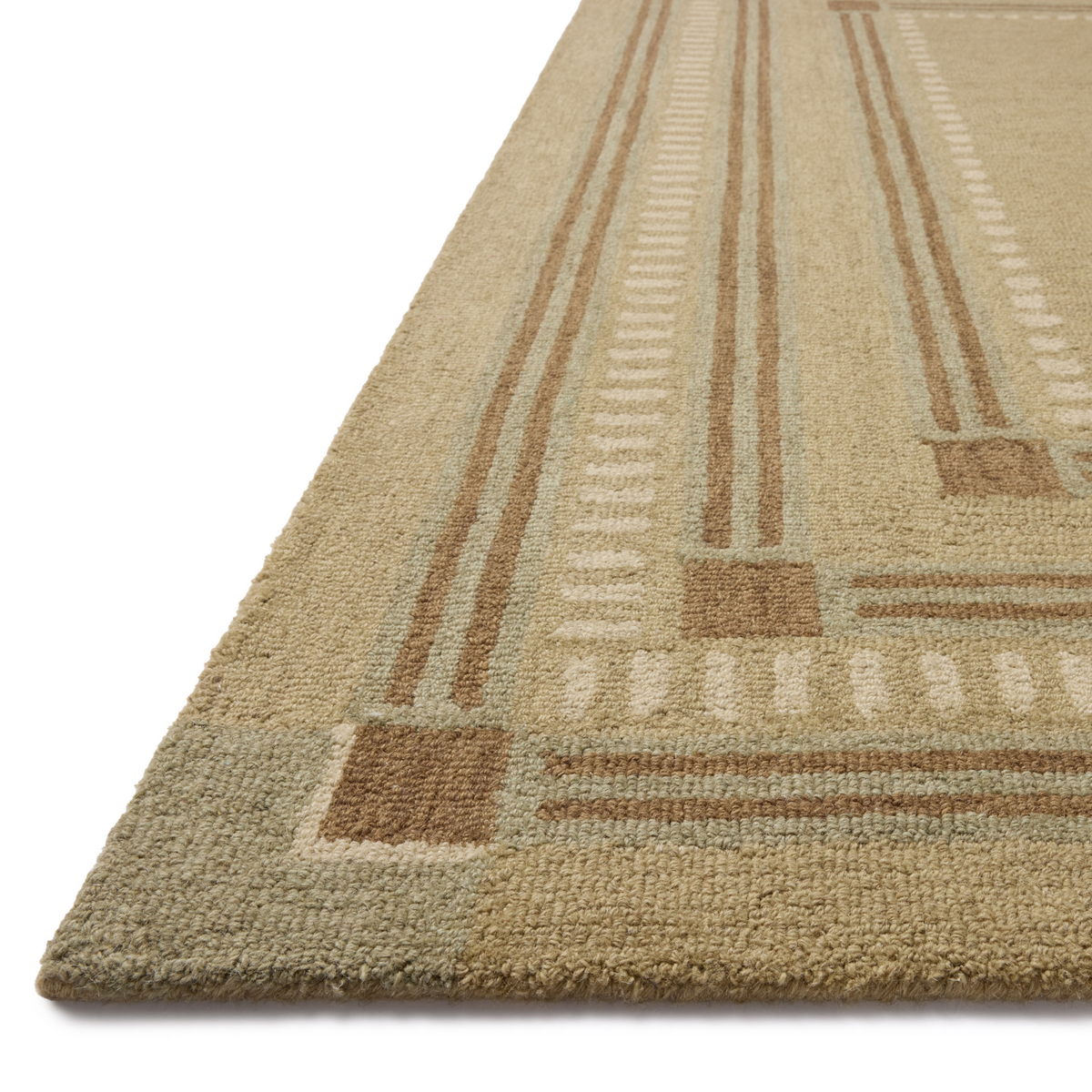 Alfie (Chris Loves Julia × Loloi) ALF-04 Rug [Sage/Natural]
