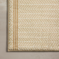 Marvin (Chris Loves Julia × Loloi) MRV-01 Bath Mat [Wheat/Ivory]