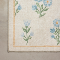 Clove CLO-02 (Chris Loves Julia × Loloi) Bath Mat [Ivory/Lt. Blue]