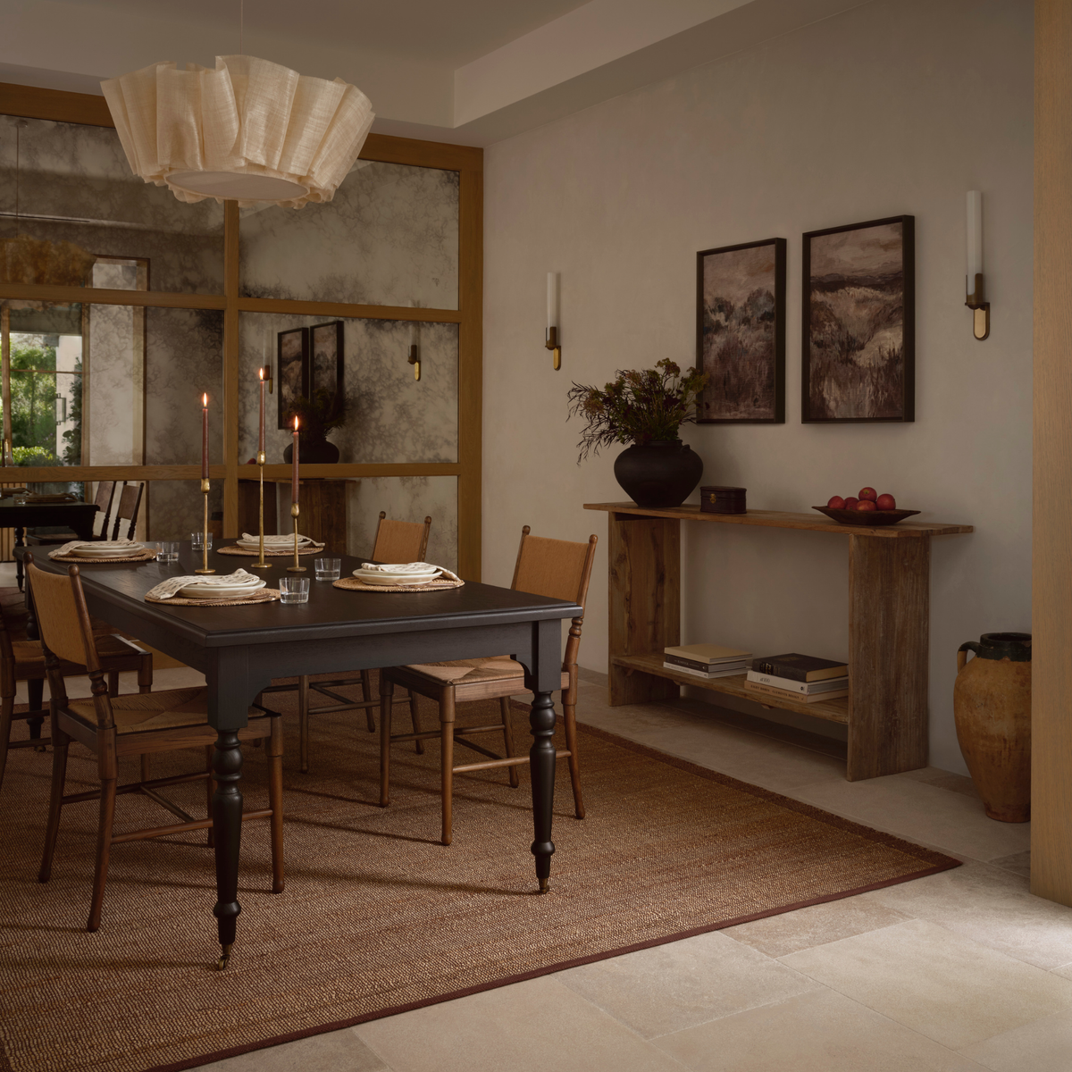 Gertrude (Amber Lewis × Loloi) GRT-01 Rug [Natural/Plum]