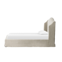 Meryl Slipcover King Bed [Broadway Stone]