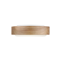 Aurelle 13" Honey Wood Flush Mount