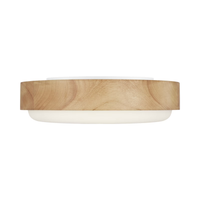 Aurelle 18" Honey Wood Flush Mount