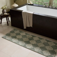 Lawrence (Chris Loves Julia × Loloi) LAW-01 Bath Mat [Mist/Ivory]