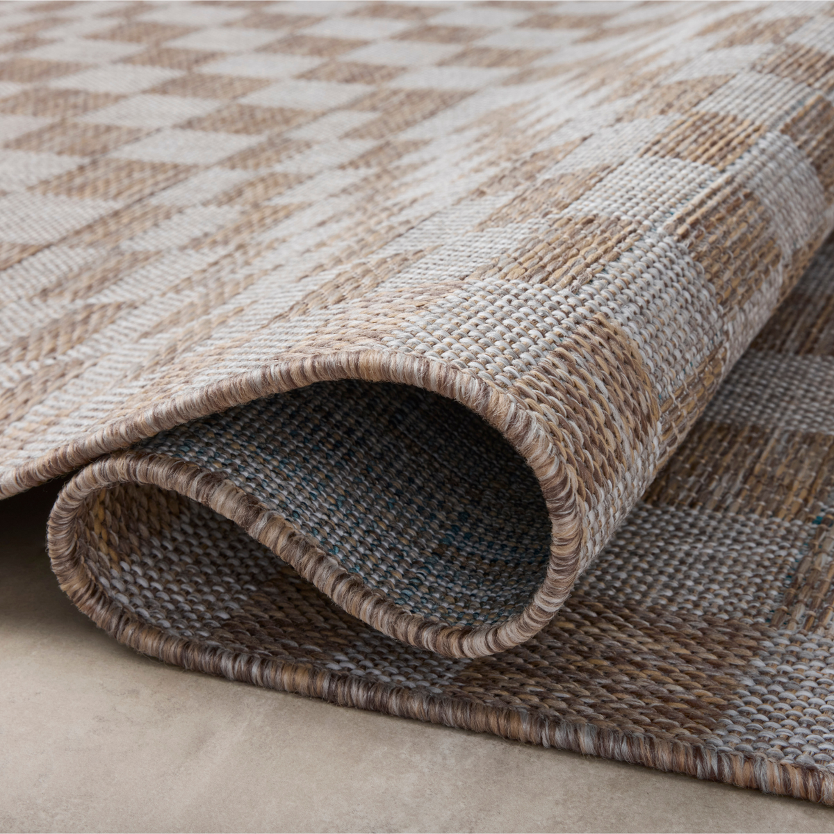 Topanga (Amber Lewis × Loloi) TOP-03 Indoor/Outdoor Rug [Natural/Dove]