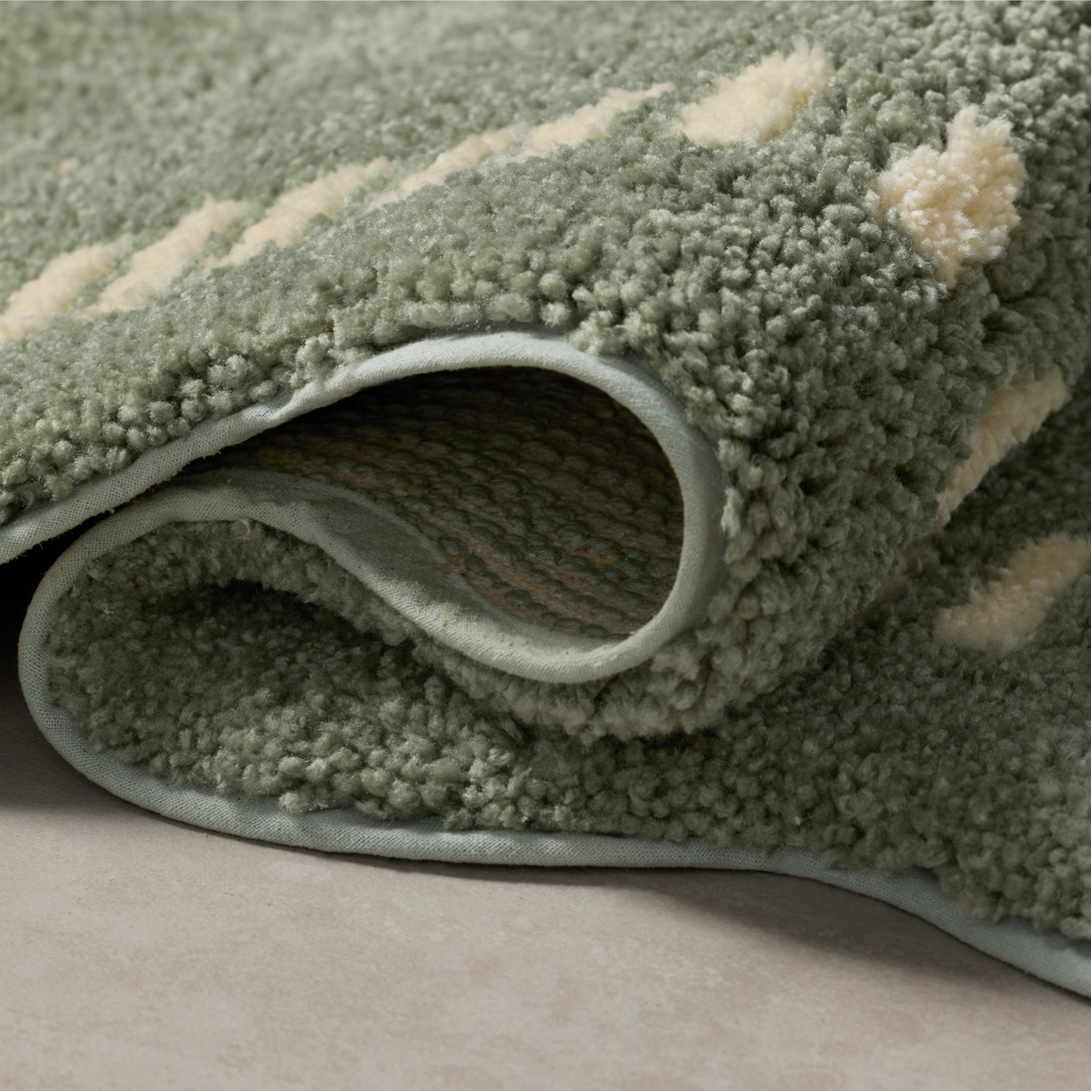 Valerie (Chris Loves Julia × Loloi) VLR-01 Bath Mat [Lagoon/Ivory]